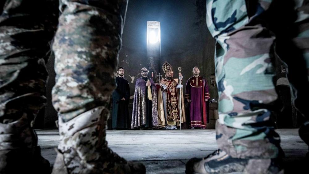 Il vescovo armeno Vrtanes Abrahamian (foto di Roberto Travan)