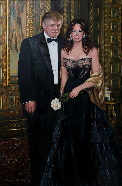 portrait-of-melania-and-donald-trumps-2006-oil-on-canvas-122x84